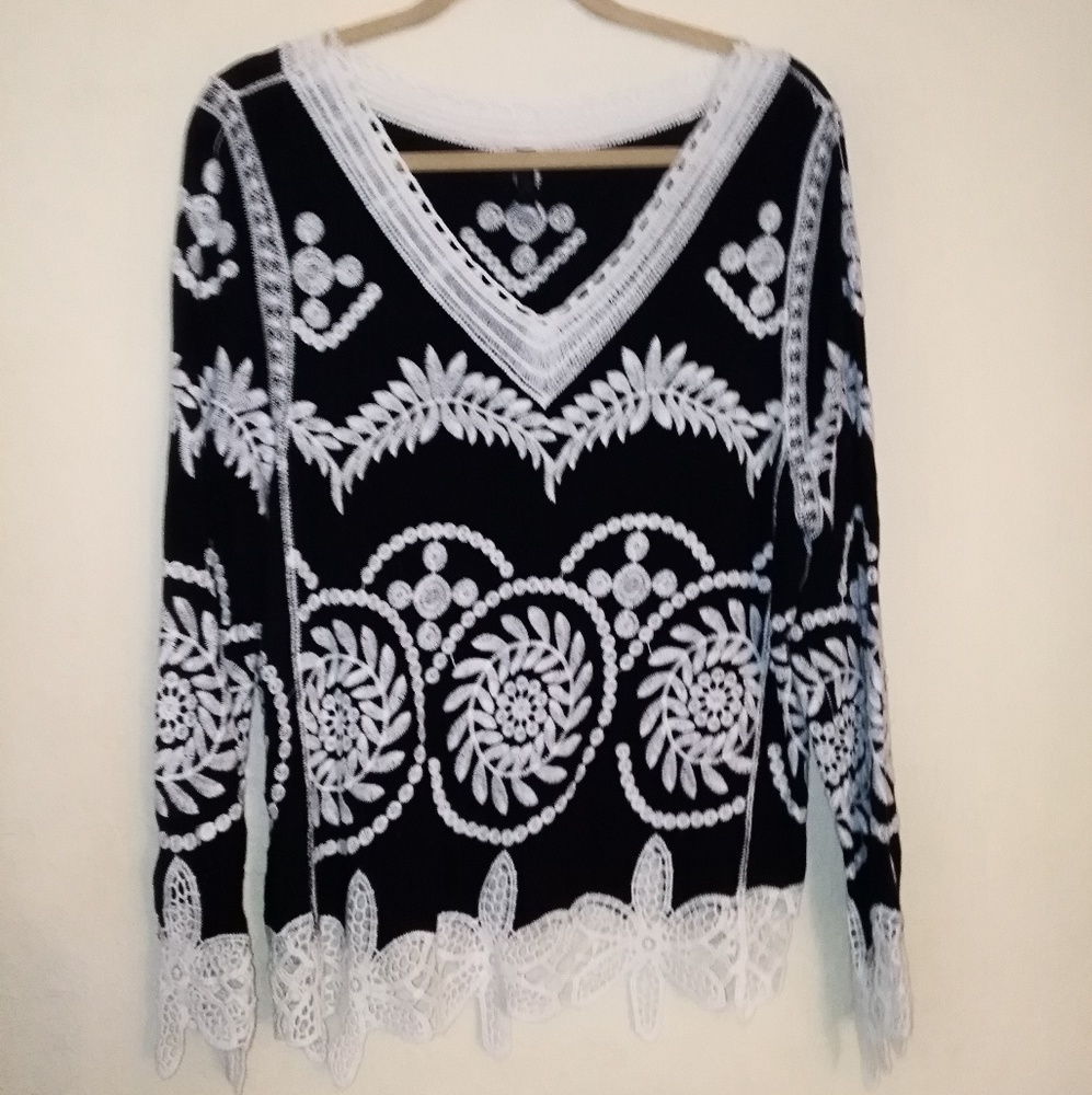 Vintage embroidered top